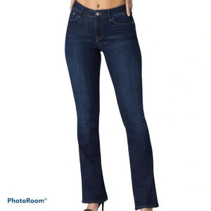 Navi dark wash Kerry mid rise straight leg jeans  Sz 27